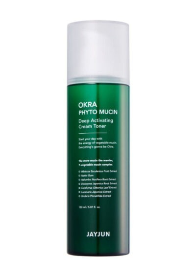 [Jayjun] Okra Phyto Mucin Deep Activating Cream Toner 150ml - Deeply Hydrate and Nourish Your Skin with Our Cream Toner