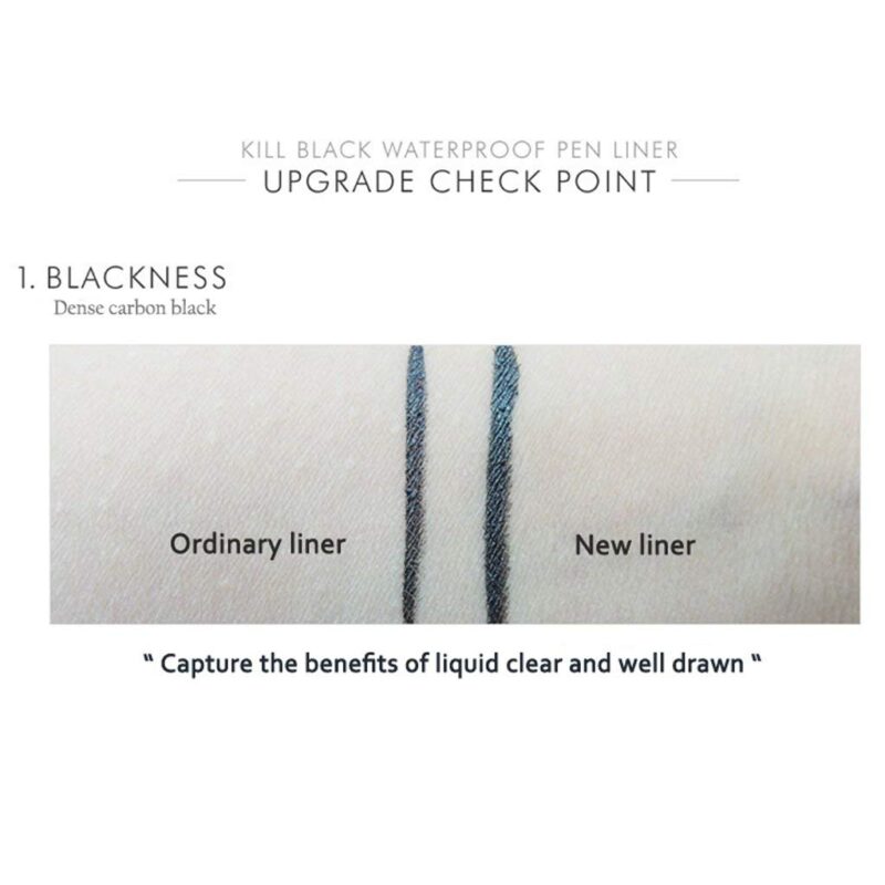 [clio professional] waterproof pen liner - kill black 0. 55g - achieve precise and long-lasting eyeliner with our waterproof pen liner - image 5