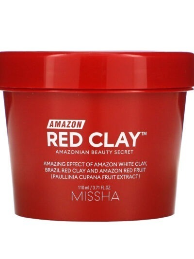 [Missha] Amazon Red Clay Pore Mask 100ml - Deep Cleanse and Minimize Pores with Our Red Clay Pore Mask