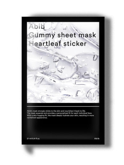 Abib gummy sheet mask heartleaf sticker