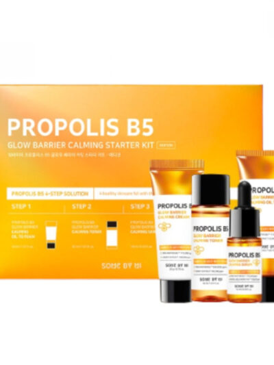 [SOME BY MI] Propolis B5 Glow Barrier Calming Starter Kit - Calm and Nourish Your Skin with Our Complete Starter Kit (Includes Toner, Serum, and Cream)