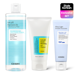 [COSRX] AM Cleansing Set LOW PH Cleanser & Sunscreen