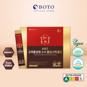 [BOTO] 6 years Korea Red Ginseng Sticks (30 Sticks)