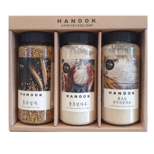 [HANOOK] Rye Premium Gift Set Flour 300g Tea 400g Shake 300g