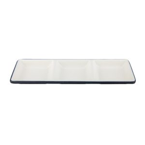Double Milk Fusion 3-Compartment Dish