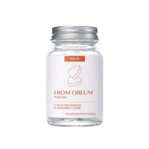 FROM OREUM PURETAB Solid Toothpaste Jeju tangerine flavored 60 Tablets (42g)
