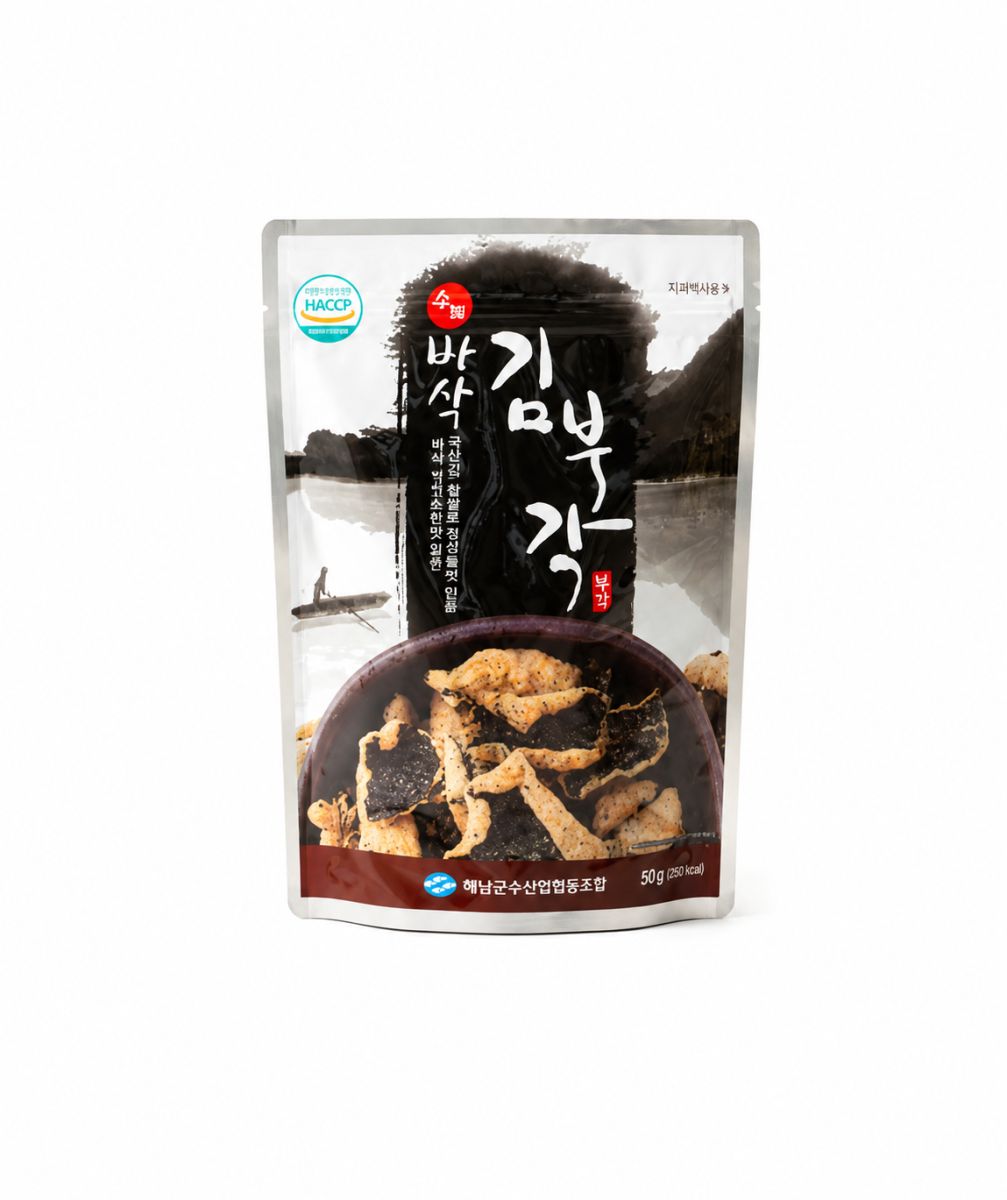 Fried laver snack (sticky rice powder)