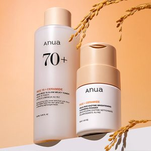 [Anua] Rice Glow Set (Toner + Cleansing Powder)
