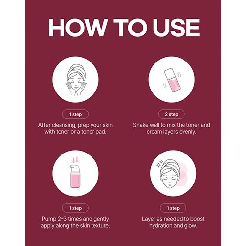 Step by step usage instructions for ClearDea Mucin Mineral Vita Bubble First Essence