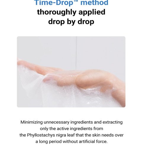 Diagram describing the Time-Drop extraction process for active ingredients from Phyllostachys nigra leaf