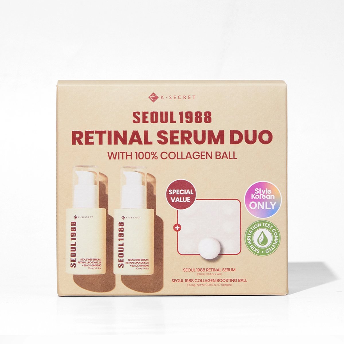 KSECRET Seoul 1988 Retinal Serum Duo special set packaging