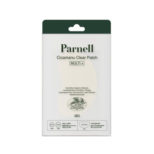 Parnell Cicamanu Clear Patch packaging showing multi patch details and ingredient list